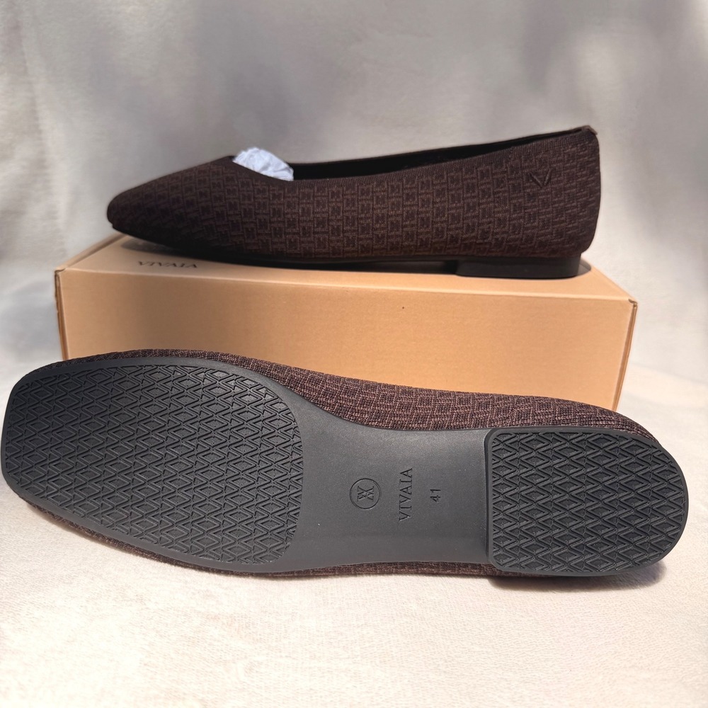 VIVAIA Margot 2.0 Brown Knit Flats | EU 41 / US 9.5 - Picture 6 of 9